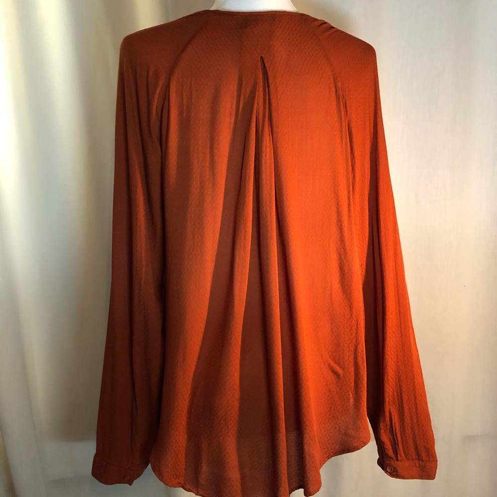 Crossover Rust Blouse - Picture 1 of 4